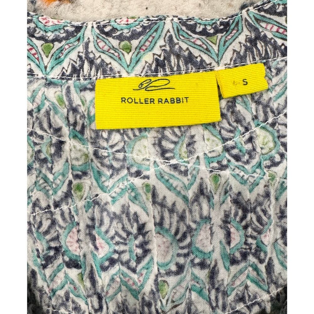 ROLLER RABBIT Featherweight Paisley Printed Sleeveless Cotton Dress Size S - Picture 5 of 6